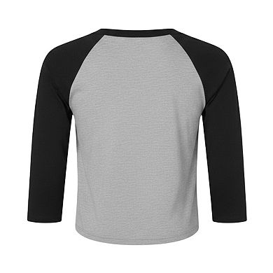 Bella + Canvas Womens/Ladies Micro-Rib Raglan 3/4 Sleeve T-Shirt