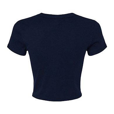 Bella + Canvas Womens/Ladies Micro-Rib Crop T-Shirt