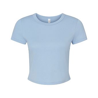 Bella + Canvas Womens/Ladies Micro-Rib Crop T-Shirt