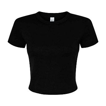 Bella + Canvas Womens/Ladies Micro-Rib Crop T-Shirt