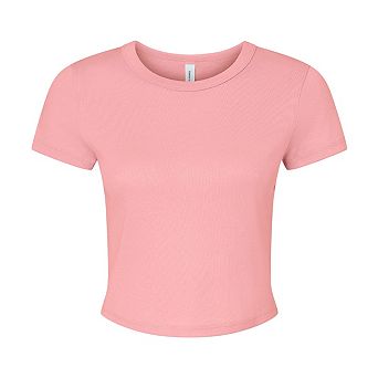 Bella + Canvas Womens/Ladies Micro-Rib Crop T-Shirt