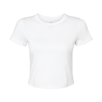 Bella + Canvas Womens/Ladies Micro-Rib Crop T-Shirt