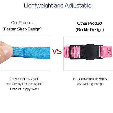 12-Color Adjustable Puppy ID Collars