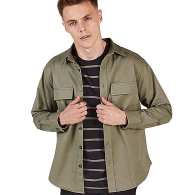 Front Row Mens Cotton Drill Overshirt