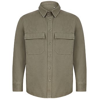 Front Row Mens Cotton Drill Overshirt