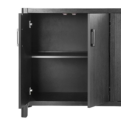 Farmhouse Storage Cabinet with Soft-Close Doors and Adjustable Shelves by Christopher Knight Home
