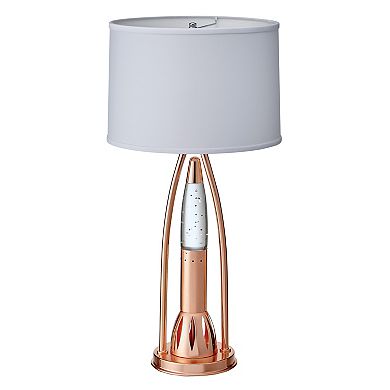 Gikpal 30-in. Modern Water Dancing Table Lamp with Satin Copper Finish