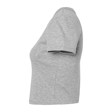 Bella + Canvas Womens/Ladies Heather Micro-Rib Crop Top