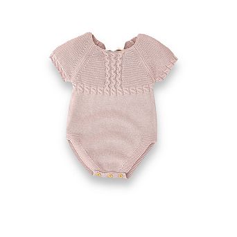 Baby Girls Spring Knit Romper
