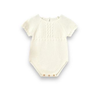 Baby Girls Spring Knit Romper