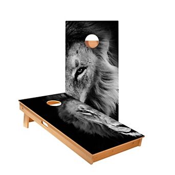 2'x4' Solid Wood Outdoor Cornhole Board Set - Includes (2) Boards & (8) Resin Filled Bags