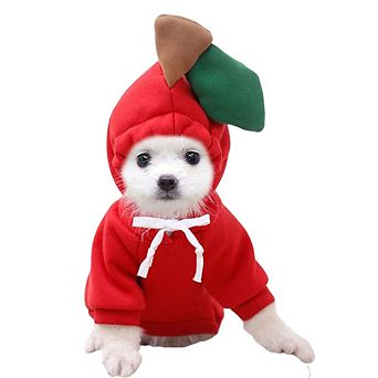 Dog Hoodie Cute Frog Shape Sweaters Plush Fleece Coat for Puppy Small Medium Large Dog