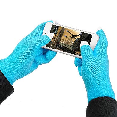 Unisex Winter Knit Gloves Touchscreen Outdoor Windproof Cycling Skiing Warm Gloves