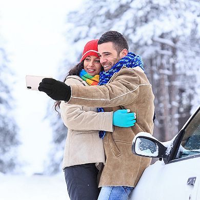 Unisex Winter Knit Gloves Touchscreen Outdoor Windproof Cycling Skiing Warm Gloves