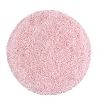 Round Fluffy Shag Area Rug, Soft Plush Carpet for Kids Room