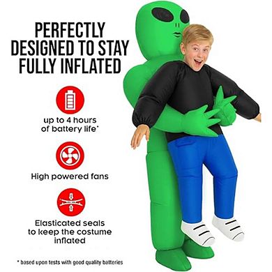 Kids Inflatable Alien Costume Halloween Outfit