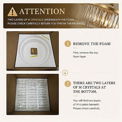 5 Lights 24" Modern Glam Gold Round Chandelier With Clear Crystal