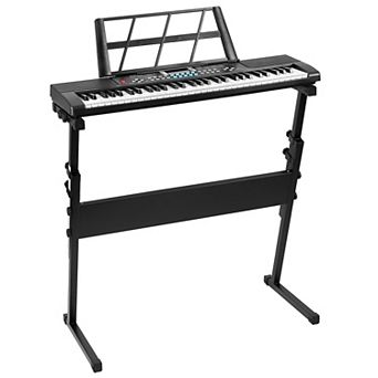 61-Key Digital Piano with Stand & Mic