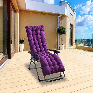 Deck Chair & Recliner Cushion 67x22in Chaise Pad