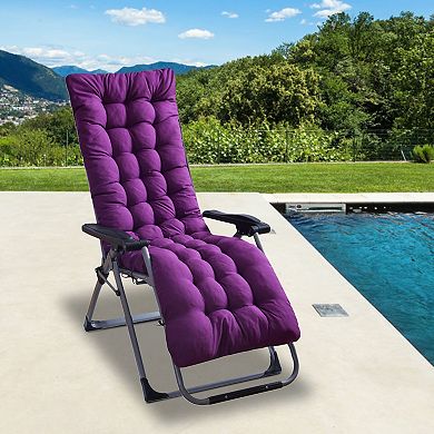 Deck Chair & Recliner Cushion 67x22in Chaise Pad
