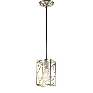 Compact Black Modern Single Pendant Light Farmouse Square Ceiling Hanging Light For Kitchen Islands