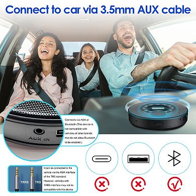 Bluetooth Portable CD Player with Outlet Speaker and Display, Support USB MP3 AUX
