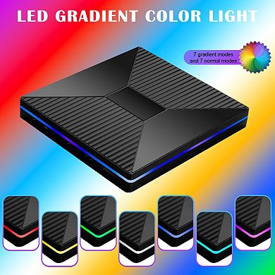 External CD Drive with Multiple Ports, DVD and CD Burner, Reader, Writer function for PC