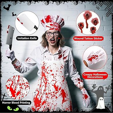 Halloween Butcher Costume Set Party Set