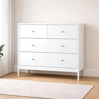 Lufeiya 35.4" Kids 4 Drawer Dresser for Bedroom or Living Room