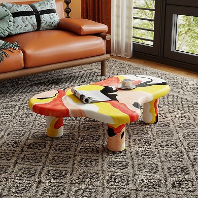 Irregular Coffee Table, Cartoon Cloud Indoor Cloud Shaped Table