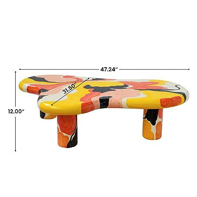 Irregular Coffee Table, Cartoon Cloud Indoor Cloud Shaped Table