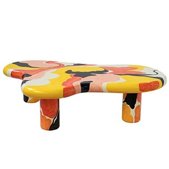 Irregular Coffee Table, Cartoon Cloud Indoor Cloud Shaped Table