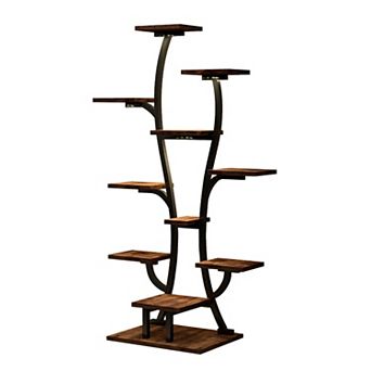 Vase Shape 5 tier Plant Stand with Grow Lights