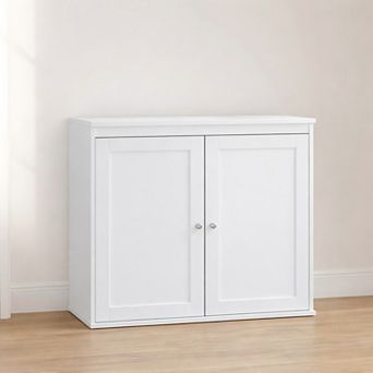 Lufeiya Kitchen Storage Cabinet with Double Doors, Adjustable Shelves
