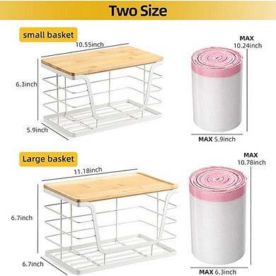 2 Pack Potato and Onion Storage Bins, Stainless Steel Kitchen Organizer