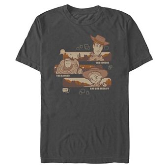 Men's Disney / Pixar's Toy Story 5 The Cowboy, The Ranger, & The Sheriff Graphic Tee