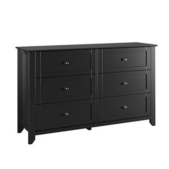 6 Chest of Drawer Dresser, Wood Storage Organizer Cabinet with Drawers for Bedroom