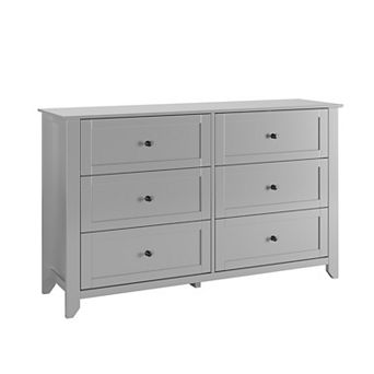 6 Chest of Drawer Dresser, Wood Storage Organizer Cabinet with Drawers for Bedroom