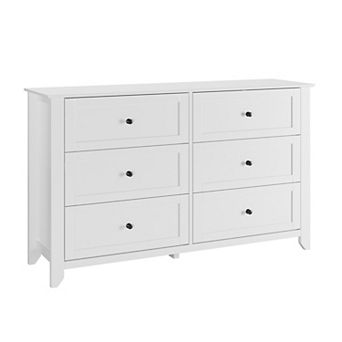 6 Chest of Drawer Dresser, Wood Storage Organizer Cabinet with Drawers for Bedroom