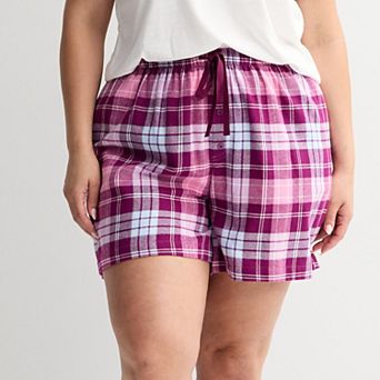 Plus Size Sonoma Goods For Life® Flannel Pajama Short