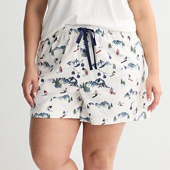 Plus Size Sonoma Goods For Life® Flannel Pajama Short