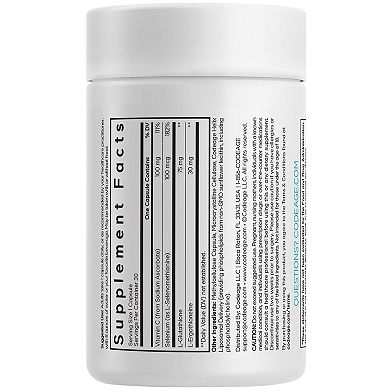 Codeage Liposomal Ergothioneine+, L-Glutathione, Vitamin C, Selenium, Antioxidant Support, 30 ct