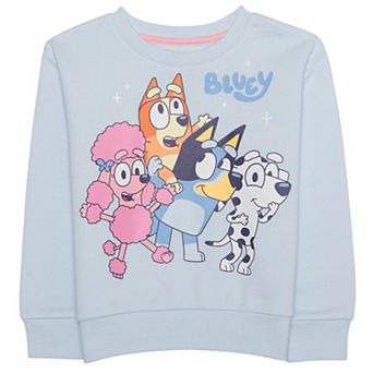 Girls 4-12 Jumping Beans® Bluey Graphic Pullover Crewneck Sweatshirt