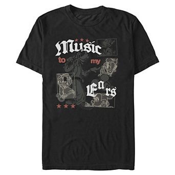 Men's Disney's Goofy And Friends Music To My Ears Graphic Tee