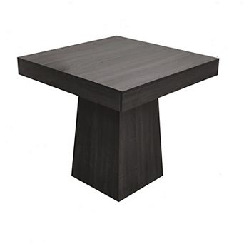 Square Dining Table for 4, 31.5'' Small Kitchen Table with Sturdy Pedestal Base, Wood Dinner Table