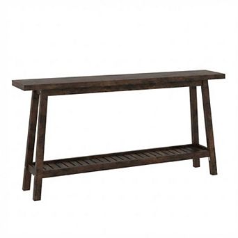 70.9" Extra Long Narrow Console Table - 2 tier Sofa Table Behind Couch for Hallway Entryway