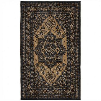 Reversible Waterproof Outdoor Rug - Large Plastic Straw Mat, Vintage Woven Area Carpet