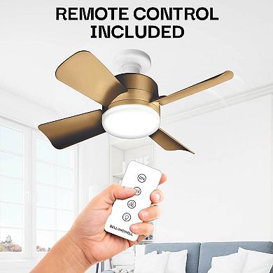 Bell+Howell 15.7-inch Socket Fan with Remote & 3 Speed Settings