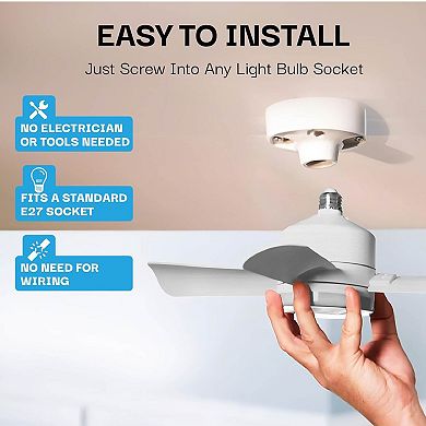 Bell+Howell 15.7-inch Socket Fan with Remote