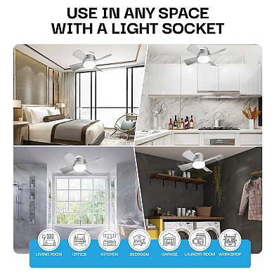 Bell+Howell 15.7-inch Socket Fan with Remote